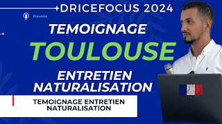 Témoignage demande nationalité française 2024  Entretien naturalisation française par décret [upl. by Imuya]