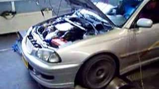 Avensis Turbo 3SGTE swapped on the Dyno Full 3 inch HKS exhaust MoTeC M400 ECU  www3sgtenl [upl. by Junius]