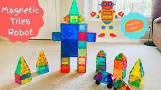 Magnetic Tiles Robot  Magnet Tiles Blocks Robot  Magnetic Tiles Ideas  Magnetic Building Blocks [upl. by Cramer509]