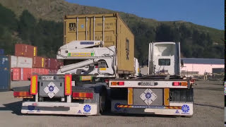 STEELBRO Sidelifter  Truck to Truck container transfer [upl. by Oconnor818]