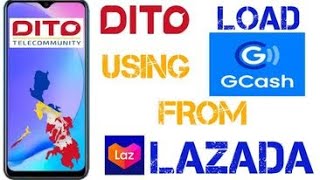 How to load dito sim using gcash from lazada [upl. by Farah526]