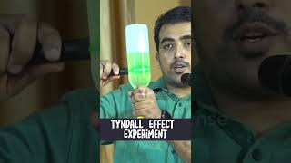 Tyndall Effect Experiment  Paulose Thomas shorts physics [upl. by Ahsienahs]