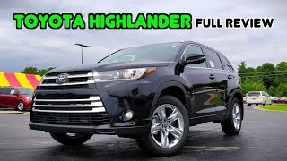 2019 Toyota Highlander FULL REVIEW  The ThreeRow Sales King [upl. by Riatsala162]