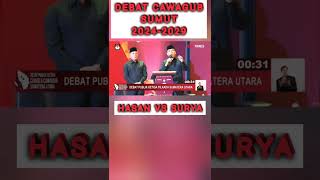 DEBAT CAWAGUB SUMATERA UTARA 20242029 Hasan Lawan Surya pilgub KPURepublikIndonesia shorts [upl. by Aened]