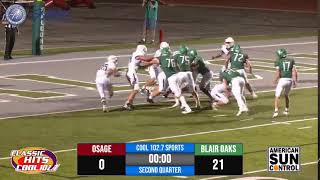 Osage Indians vs Blair Oaks Football Live Stream  MoSportsZone  Cool 1027 [upl. by Currier]