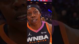 Arike Ogunbowale sideline interview ahead of fourth quarter [upl. by Ramraj75]