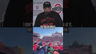 Ryan Day on Michigan planting flag at midfield football ohiostate michigan [upl. by Montford167]