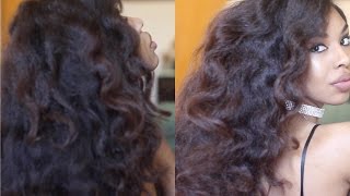 Bantu Knot Out on Stretched hair Over Night Curls  Natural Hair [upl. by Noryb]