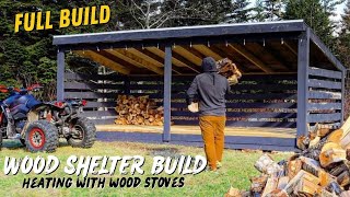 DIY FIREWOOD STORAGE BUILD Start to Finish [upl. by Yelnet788]