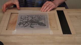 Lino Printing Multiblock linocut printing using a Key Block method [upl. by Kcirdnek]