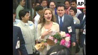 PHILIPPINES MANILA MEXICAN ACTRESS THALIA RETURNS FOR A 2 DAY CONCERT [upl. by Imarej825]