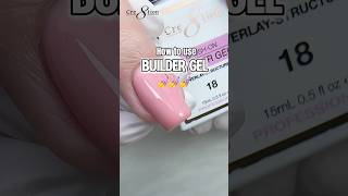 How to use our Builder Gel buildergel cre8tion cre8tionproducts nails [upl. by Naot]