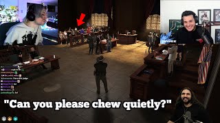 Ramee Pays X to Chew Chips Loudly in Court  NoPixel 40 GTA RP [upl. by Sidnac71]