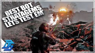 Helldivers 2  WHAT IS THE BEST BOT STRATAGEMS LETS FIND OUT LIVE  Helldivers 2 Gameplay Part 152 [upl. by Maiah]