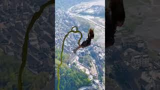 bungee jumping high altitude challenge bungee jumpingshortsvlog travel [upl. by Lundquist]