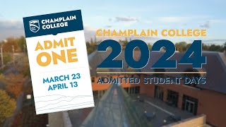 Admitted Student Days at Champlain and the Transition to College Life [upl. by Annoit]