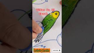 Como Bordar Un Pajarito embroidery bordado arte art tutorial [upl. by Suzette94]