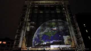 3D projection mapping at the Hotel Gansevoort [upl. by Shani]