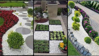 white rock landscaping ideas  front yard landscaping ideas  garden ideas [upl. by Aneerahs]