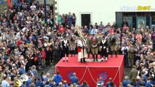 Selkirk Common Riding 2014 Royal Burgh Standard Bearer Greg MacDougall [upl. by Ahsatel]