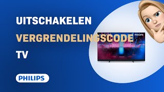 Hoe de vergrendelingscode uitschakelen op Philips 55OLED909 TV [upl. by Ruamaj912]