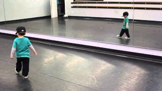 2 Year Old Hitting Hip Hop Choreography [upl. by Auburta]