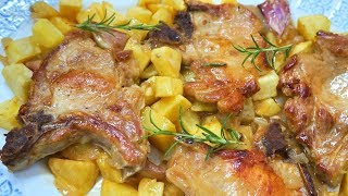 Chuletas de cerdo a la cerveza receta SIN HORNO [upl. by Evvie877]