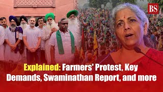 Explained Farmers Protest Key Demands Swaminathan Report and more [upl. by Nolahp]