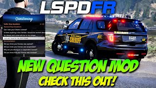 New Questioning Mod for Stop the Ped is Pretty Great  LSPDFR Gameplay [upl. by Allemap]