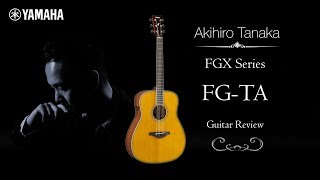 Akihiro Tanaka  Playing Yamaha FGX FGTA Guitar [upl. by Erimahs]