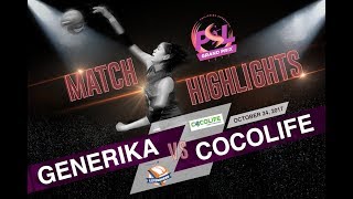 PSL Grand Prix 2017 Highlights Generika vs Cocolife October 24 2017 [upl. by Naiditch]