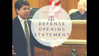 ★ STEVEN AVERY TRIAL ★ DEFENSE OPENING STATEMENTS NARRATED AUDIO Part 1 [upl. by Rumit]