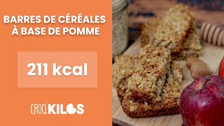 BARRES DE CÉRÉALES À LA POMME RECETTE  un snack rapide et healthy pour le goûter [upl. by Vacuva]