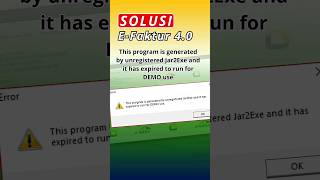 SOLUSI  This program is generated by unregistered Jar2Exe and it has expired to run for DEMO use [upl. by Veradis]