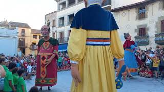 Gegants del Carnaval de Solsona  Trobada de Castellterçol 2023 [upl. by Anihcak]