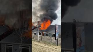 Colorado Springs FD working Structure fire in Banning Lewis Ranch [upl. by Luke]