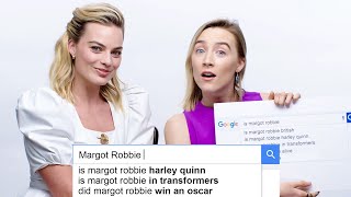 Margot Robbie amp Saoirse Ronan Answer the Webs Most Searched Questions  WIRED [upl. by Oraneg812]