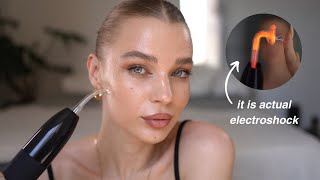 i tried viral acne electrotherapy ⚡️pro facial wand [upl. by Atniuqal]