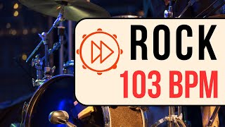 103 BPM  Rock Drum Beat  Backing Track 105 [upl. by Ayotaj]