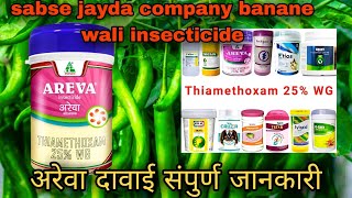 Areva insecticide in usesthiamethoxam 25 wgअरेवा दावाई संपुर्ण जानकारी [upl. by Anahsirk]