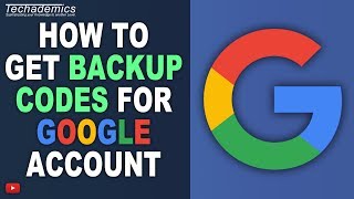 How To Get Backup Codes For Gmail Account  Google Authenticator Backup [upl. by Latrina]