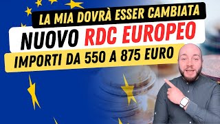 🎉 NUOVO Reddito di cittadinanza europeo 2023 💶 550875 euro Le differenze con MIA [upl. by Drarej]