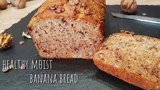 Healthy Moist Banana Bread with Walnuts Recipe  Sugar Free Banana Bread Recipe [upl. by Giacopo717]