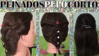 PEINADOS Faciles para pelo corto o largo moda 2014 [upl. by Israel]