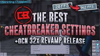 BEST CHEATBREAKER SETTINGS FOR PVP AND FPS  OCN 32x Revamp [upl. by Vanny]