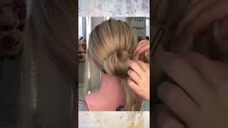 How to make messy low bun wedding hairstyle [upl. by Servetnick]