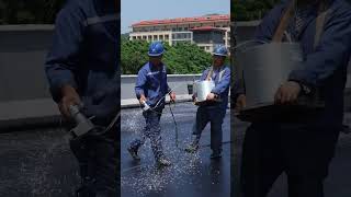 Process of Applying Fiberglass Reinforcement to Bridge Waterproofing [upl. by Enitsrik]