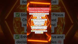 12622 Hz Sun Frequency Enhances Mental Focus [upl. by Ronald]