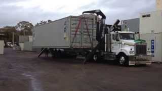 Side Loader Delivery  40ft Shipping Container [upl. by Tammy]