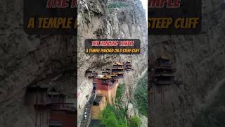 The Hangging Temple  a temple perched on a steep cliff travel china shorts [upl. by Kennett336]